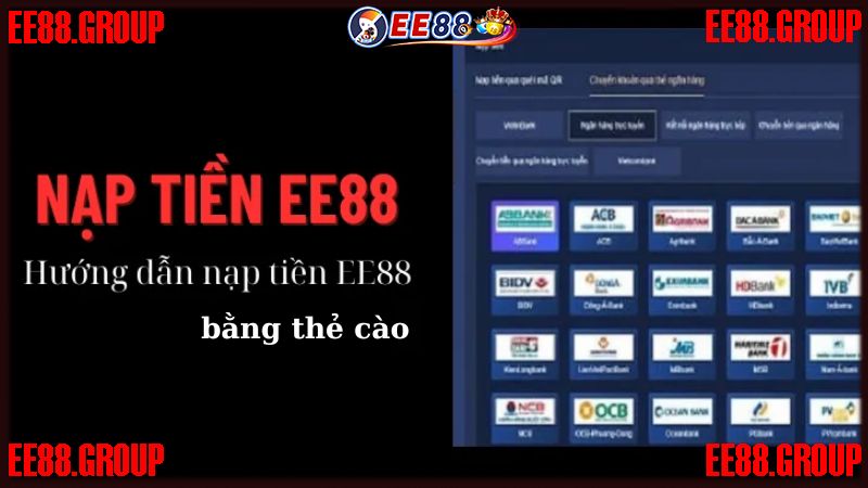 Hướng dẫn nạp tiền EE88 bằng thẻ cào